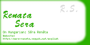 renata sera business card